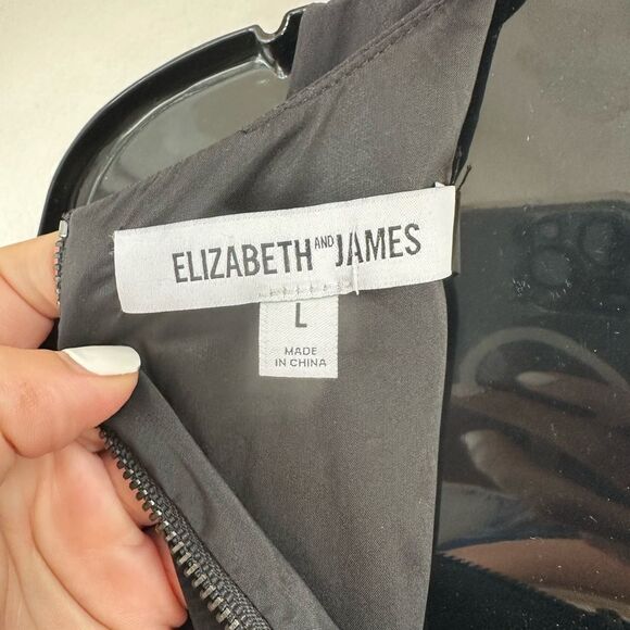 Elizabeth and James Asymmetrical Ruffled Sleeveless Mini Dress L - Picture 9 of 9